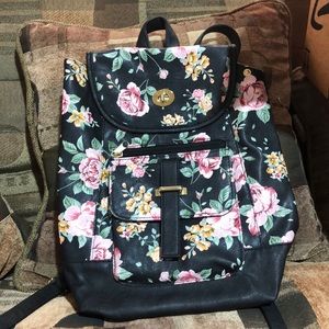 Pink Floral Backpack